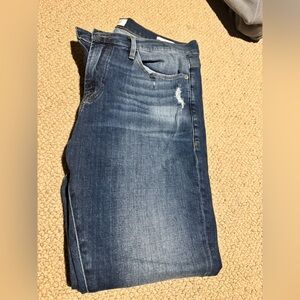 Frame Denim Dark Blue Straight Leg Jeans